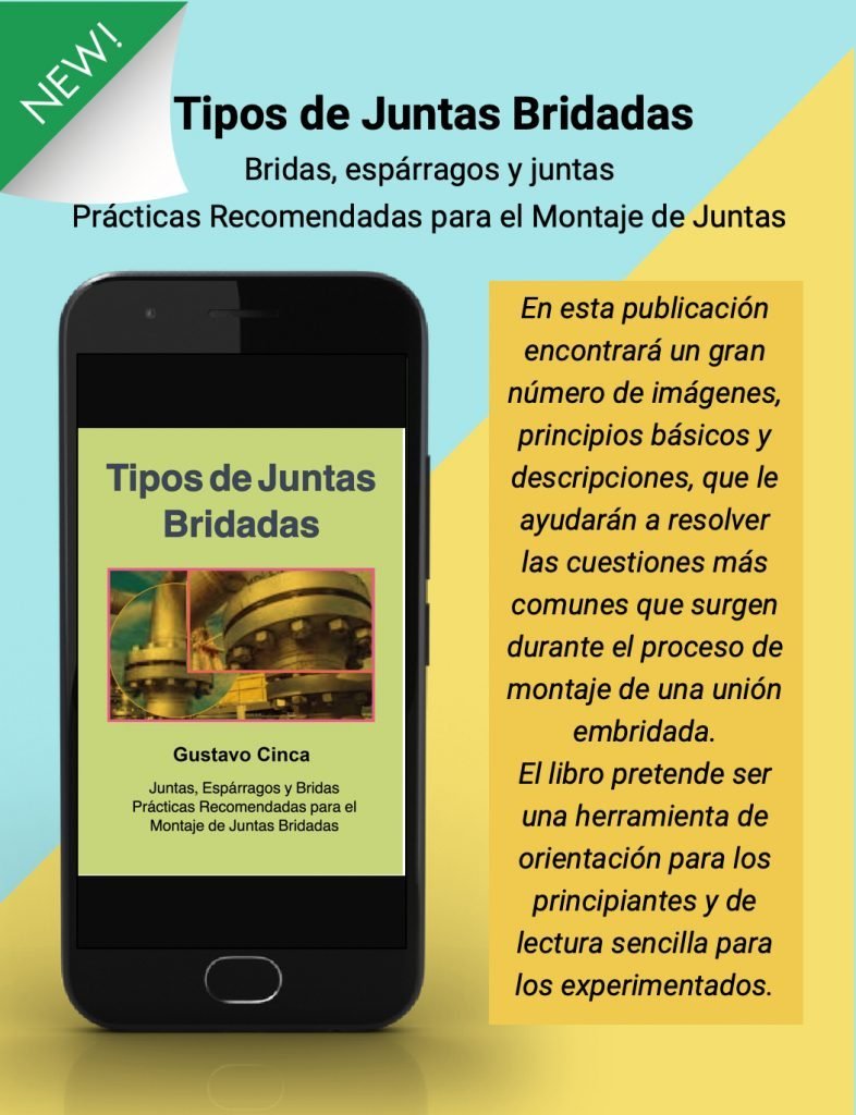 La imagen muestra la portada del libro Tipos de Juntas Bridadas