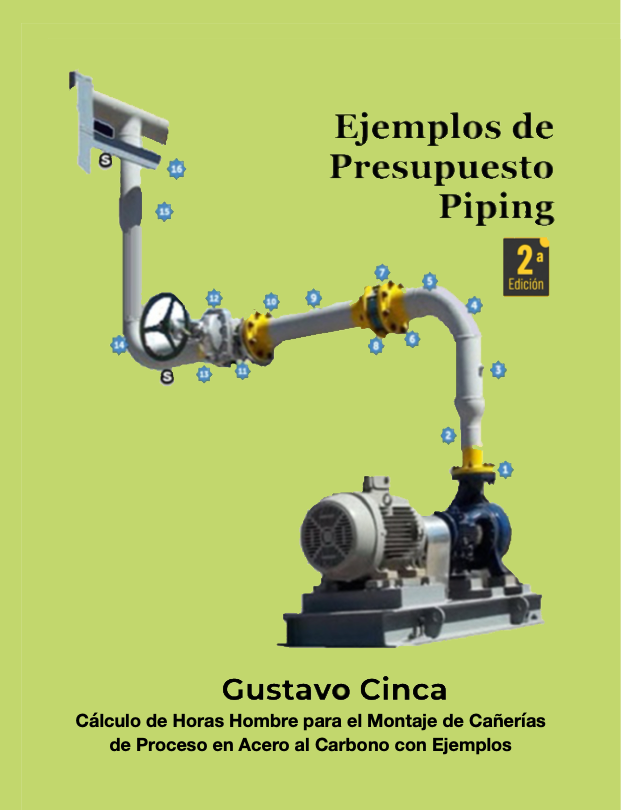 Portada del libro Ejemplos de Presupuesto - Piping, 2da Edición